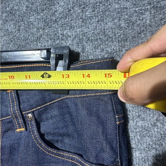 Men’s NUDIE JEANS Lean Dean jeans medium Wash Stretch Denim Size 30x32 like new - Picture 3 of 10